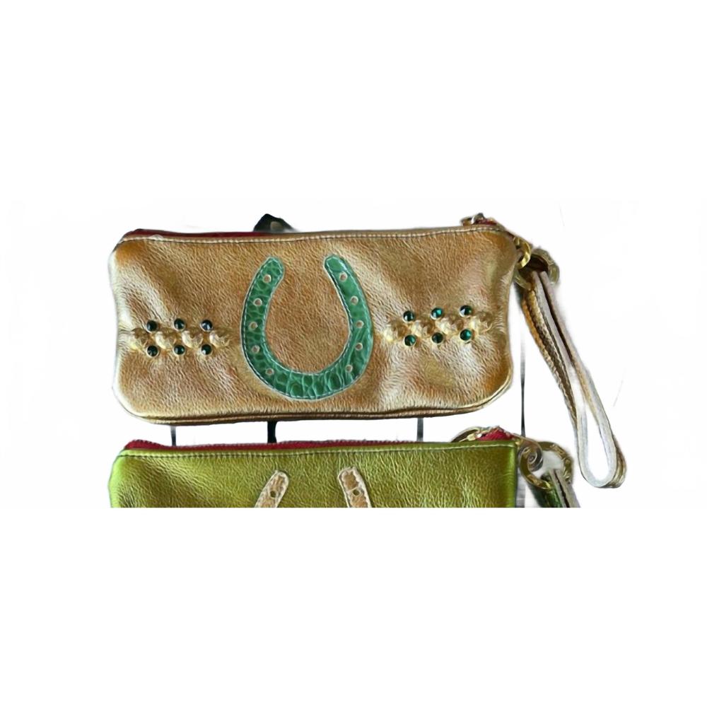 NEW KURTMEN women's lucky lady wristlets in gold